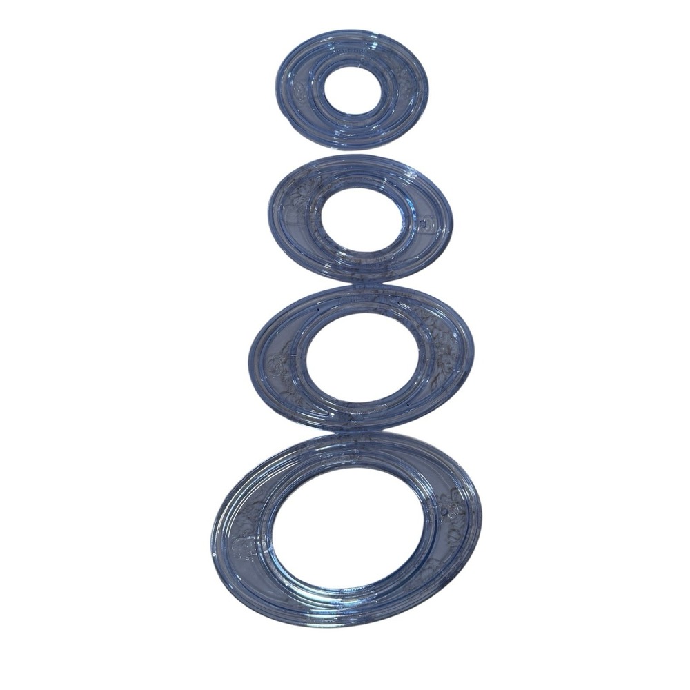 Creative Memories 4 OVAL Set Pattern Custom Cutting System‎ Templates